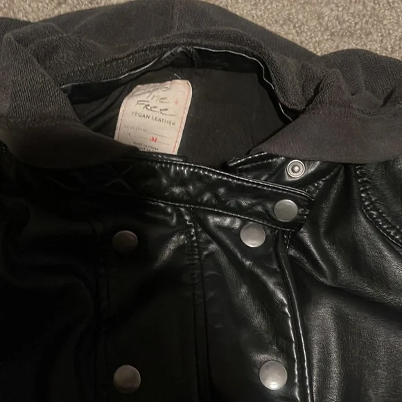 Free People Dawn vegan leather jacket